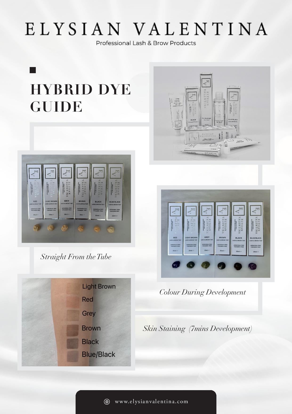 EV Lash and Brow Hybrid Tint - Black (Dye) Buy 1 Get 1 Free